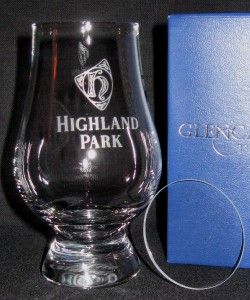 HIGHLAND PARK GLENCAIRN SCOTCH WHISKY GLASS & WATCH COVER