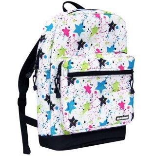 New Yakpak Yak Pak Star Splatter Backpack Bookbag Multi