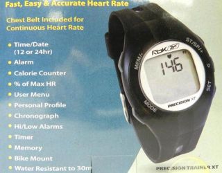 Reebok Black Precision Trainer XT Heart Rate Monitor with Chest Belt