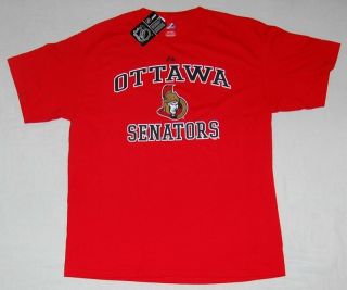 Ottawa Senators Heart Soul ll T Shirt Majestic XXL