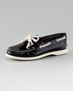 Sperry Top Sider Authentic Patent Leather Boat Shoe   