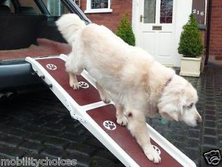 FOOT FOLDING PET RAMP FOR CAR ETC DOG LIGHTWEIGHT ANTI SLIP WITH