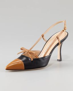 Manolo Blahnik Fiocam Patent Leather Mary Jane Pump   