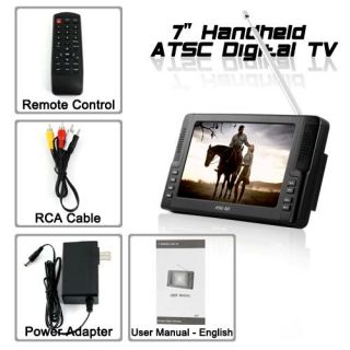 Handheld Pocket 7 Digital TV for North America ATSC