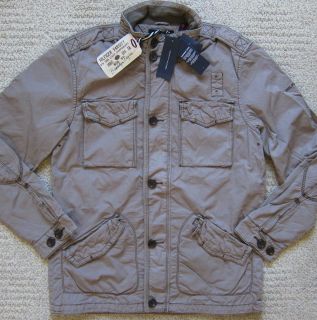 Nautica Smoked Khaki Fashion Lined Jacket w Hood Mens $198