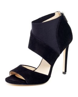 KORS Michael Kors Ainsley Suede Ankle Pump, Black   