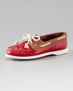 Sperry Top Sider Authentic Patent Leather Boat Shoe   