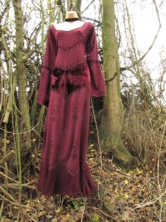 Plus Size Gothic Goth Medievil Princes Gown Maxi Dress 28 30 32 34 36