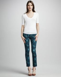 Paige Denim Skyline Umbria Printed Jeans   