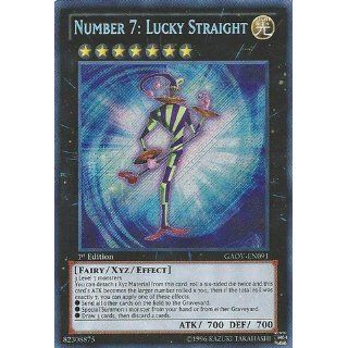 Yu Gi Oh   Number 7 Lucky Straight (GAOV EN091)   Galactic Overlord