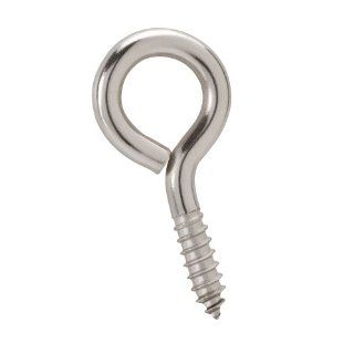  62541 Number 6 Zinc Plated Screw Eye, Silver, 4 Pack
