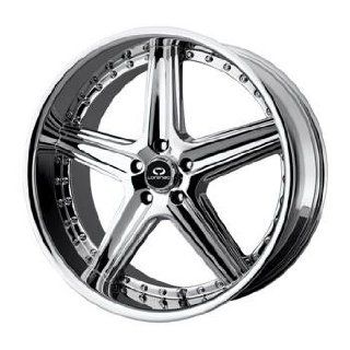 Lorenzo WL019 20x9.5 Chrome Wheel / Rim 5x4.5 with a 35mm Offset and a