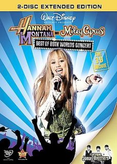 Hannah Montana Miley Cyrus Best of Both Worlds Concert DVD 2008 2 Disc