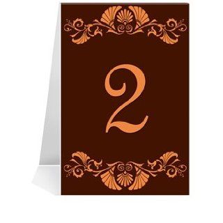 Wedding Table Number Cards   Vizcaya Copper #1 Thru #46