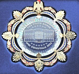 White House Historical Assoc Christmas Ornament 2002 Theodore