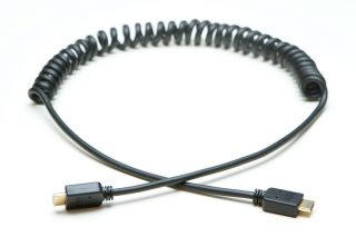 Cinema Oxide Coiled HDMI Cable 10 Foot with Gold Plated Connectors