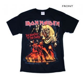 Iron Maiden   Number Of The Beast T Shirt Clothing