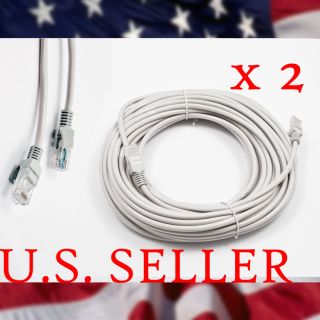  30M CAT5 CAT5E RJ45 ETHERNET WHITE CABLES NETWORK HIGH SPEED INTERNET