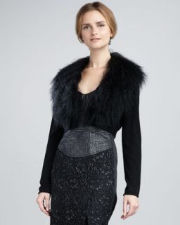 Vince Fur Trim Cardigan   