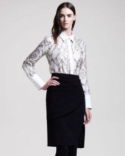 Fitted Pencil Skirt  