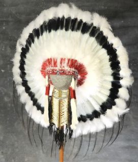 Native American Black Cloud War Bonnet Headdress