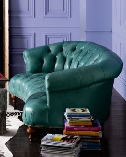 Old Hickory Tannery Turquoise Sofa   