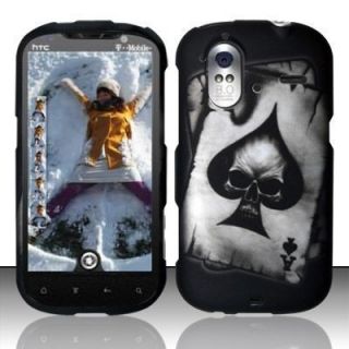 Spade Skull Hard Protector Case Snap on Phone Cover for T Mobile HTC