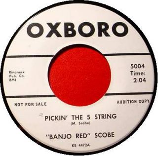 Banjo Red Scobe 45 RPM Pickin The 5 String Down Yonder