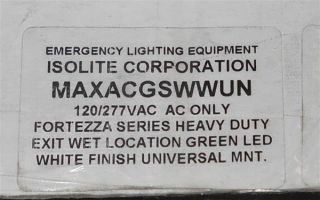 Isolite Max Series Commercial Heavy Duty Extra Wet Emergency Exit Sign
