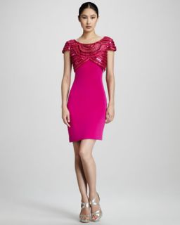 Notte by Marchesa Beaded Cocktail Dress   