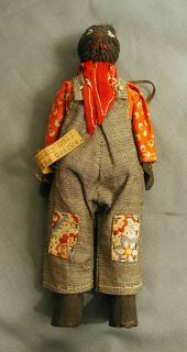 Vintage Hillbilly Doll from The Ozarks w Nut Head Folk Art CA 1930S