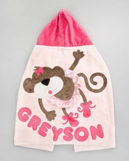 40YB Boogie Baby Pink Hanging Around Hooded Towel