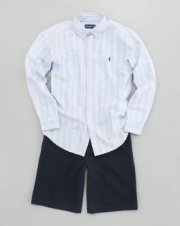 42L8 Ralph Lauren Childrenswear Blake Oxford Stripe Shirt & Chino