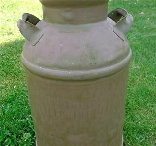 Antique Hillpoint Co Op Cry Creamery Dairy Advertising Steel Milk Can