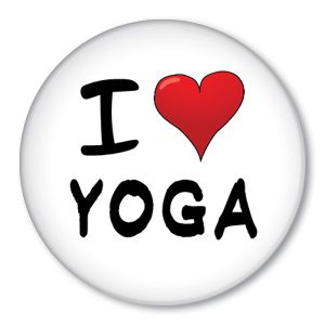 Love Heart Yoga Pin New Button Fitness Mat Workout