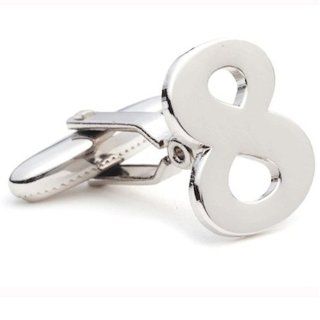 Number 8 Cufflinks Clothing