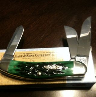 Case XX Knife Pocket Worn Bermuda Green Bone Sowbelly 9769 