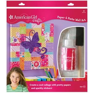 NEW IN PACKAGE American Girl Crafts Paper & Paste Wall Art Kit