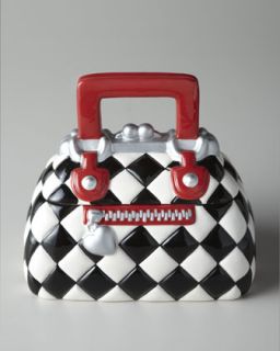  cookie jar $ 35 00 neimanmarcus black and white check purse cookie