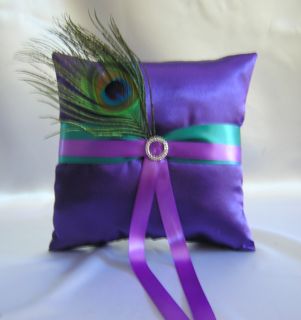  RIBBONS AND A BEAUTIFUL PEACOCK FEATHER AND SILVER RHINESTONE BUCKLE