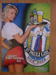Sexy Girl Beer Poster St Pauli Heather Kozar