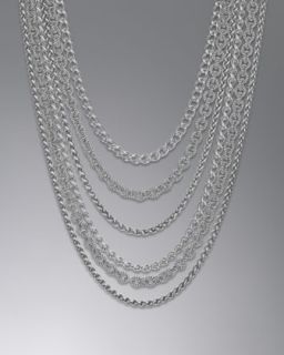 David Yurman Multi Row Chain Necklace, 36L   