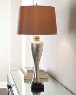 Mason Mercury Glass Lamp   