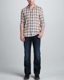 For All Mankind Check Sport Shirt & Standard Hollenbeck Jeans