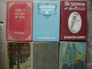 14 Nice Antique Books Many Harold Bell Wright Rare Books For