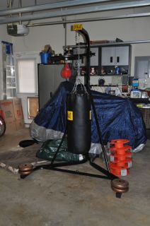 Everlast Punching Bag Speed Bag and Stand