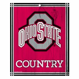  Ohio State Buckeyes 10 by 13 Country Wood Sign
