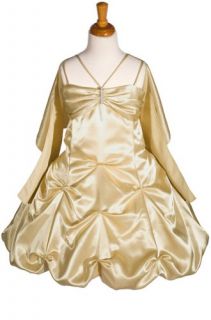AMJ Dresses Inc Girls Gold Flower Girl Formal Dress Sizes