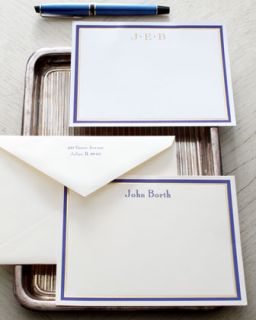 3FKE Carlson Craft Blue & Gold Cards & Envelopes