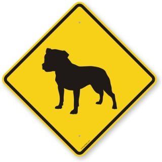 Bull Terrier Symbol High Intensity Grade Sign, 24 x 24